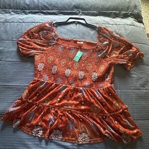 Maurice’s NWT Peasant Top XXL